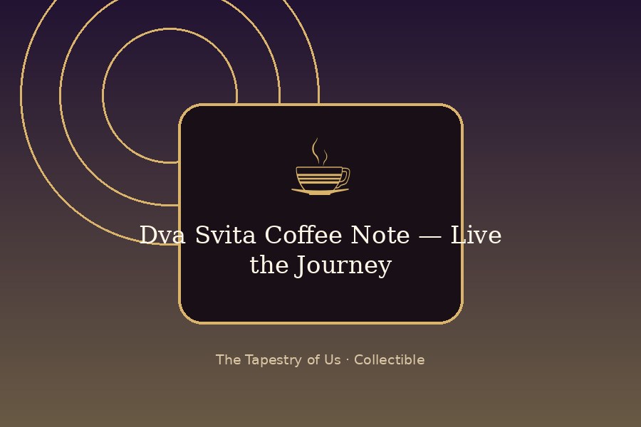 Dva Svita Coffee Note — Live the Journey