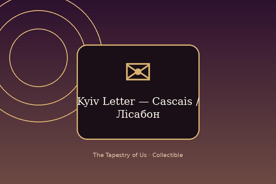 Kyiv Letter — Cascais / Лісабон