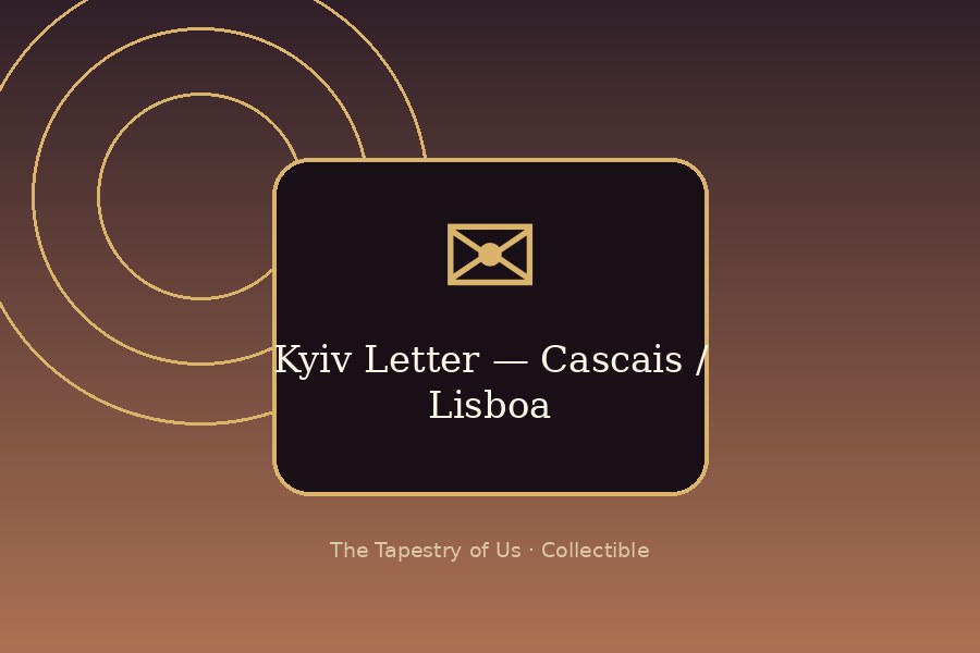 Kyiv Letter — Cascais / Lisbon