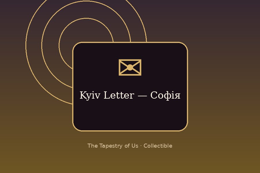 Kyiv Letter — Sofia
