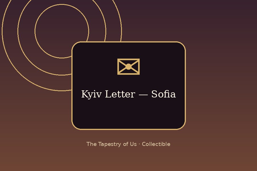 Kyiv Letter — Sofia