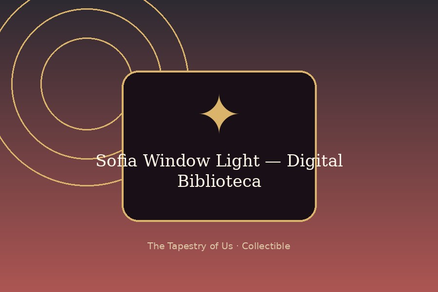 Sofia Window Light — Digital Library
