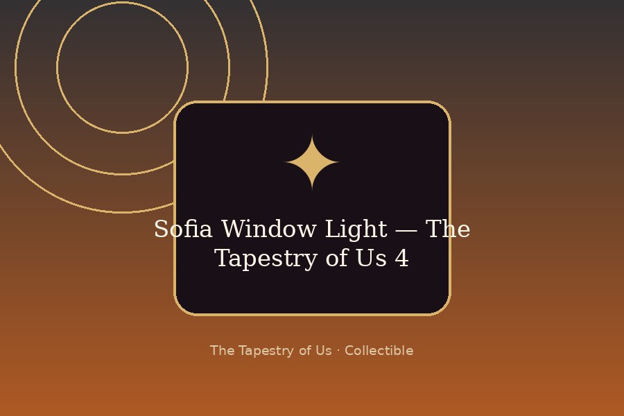 Sofia Window Light — The Tapestry of Us 4