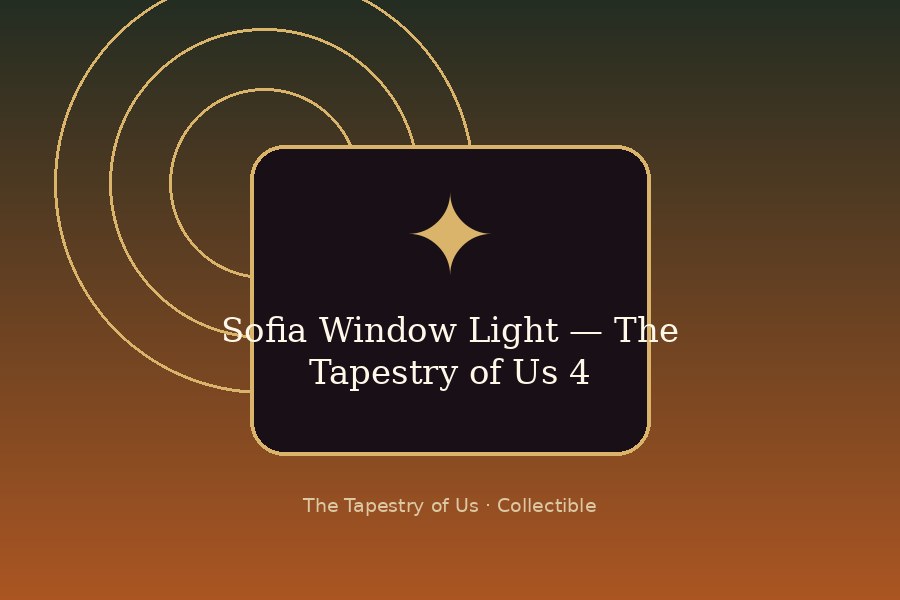 Sofia Window Light — The Tapestry of Us 4