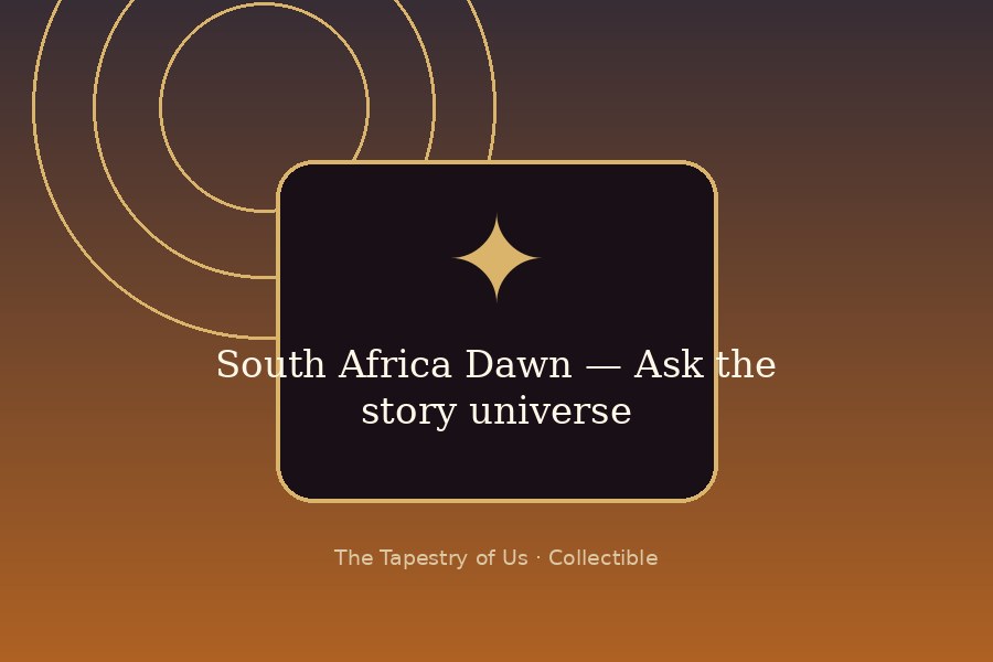South Africa Dawn — Ask the story universe
