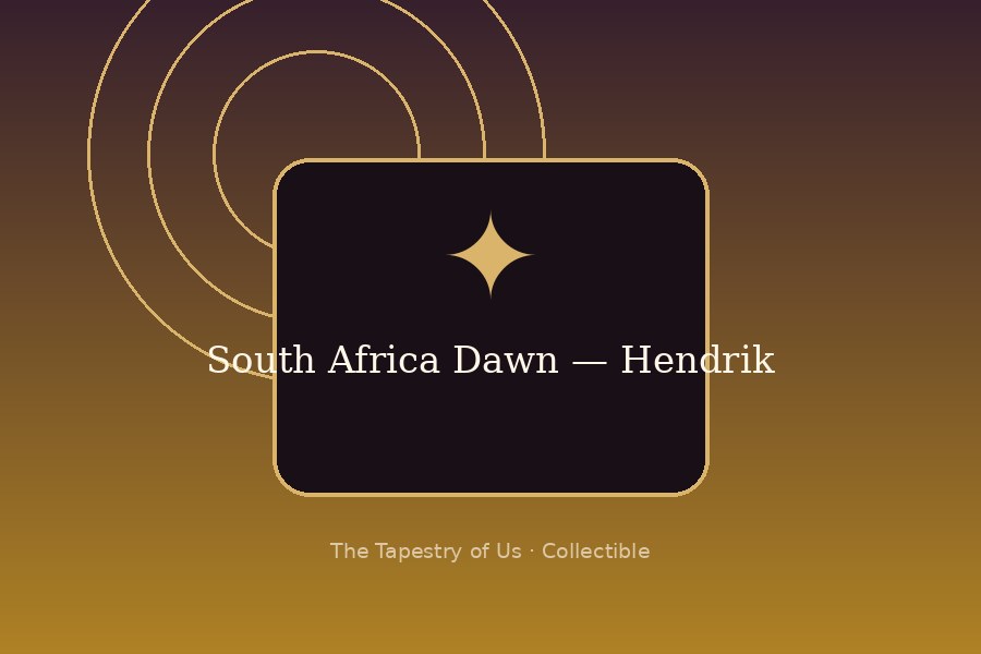 South Africa Dawn — Hendrik