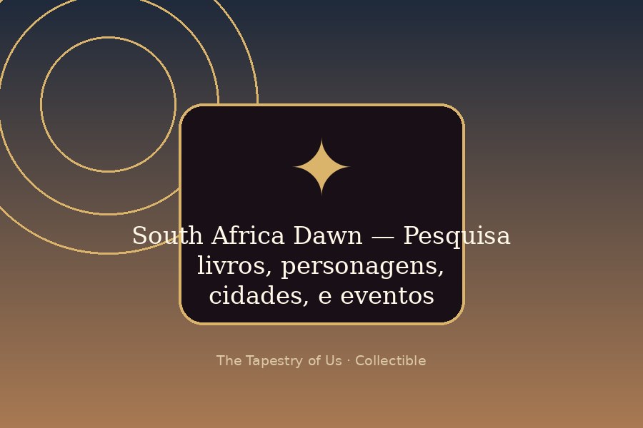 South Africa Dawn — Search books, characters, cities, and events