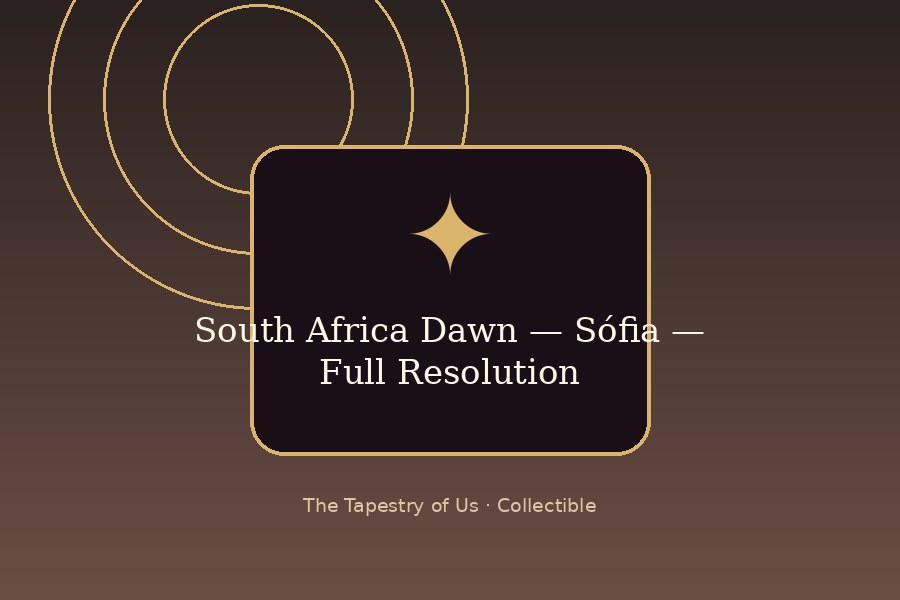 South Africa Dawn — Sofia — Full Resolution