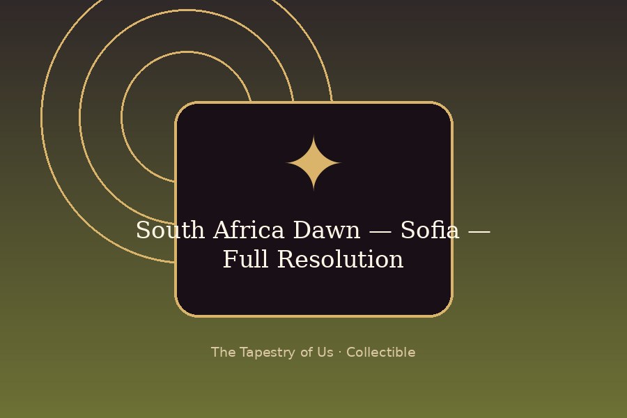 South Africa Dawn — Sofia — Full Resolution