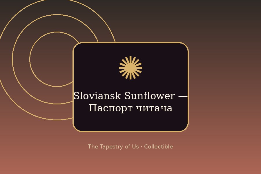 Sloviansk Sunflower — Reader Passport