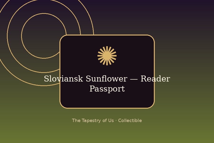 Sloviansk Sunflower — Reader Passport