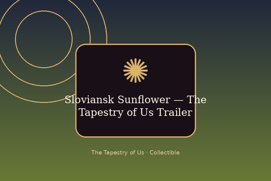 Sloviansk Sunflower — The Tapestry of Us Trailer