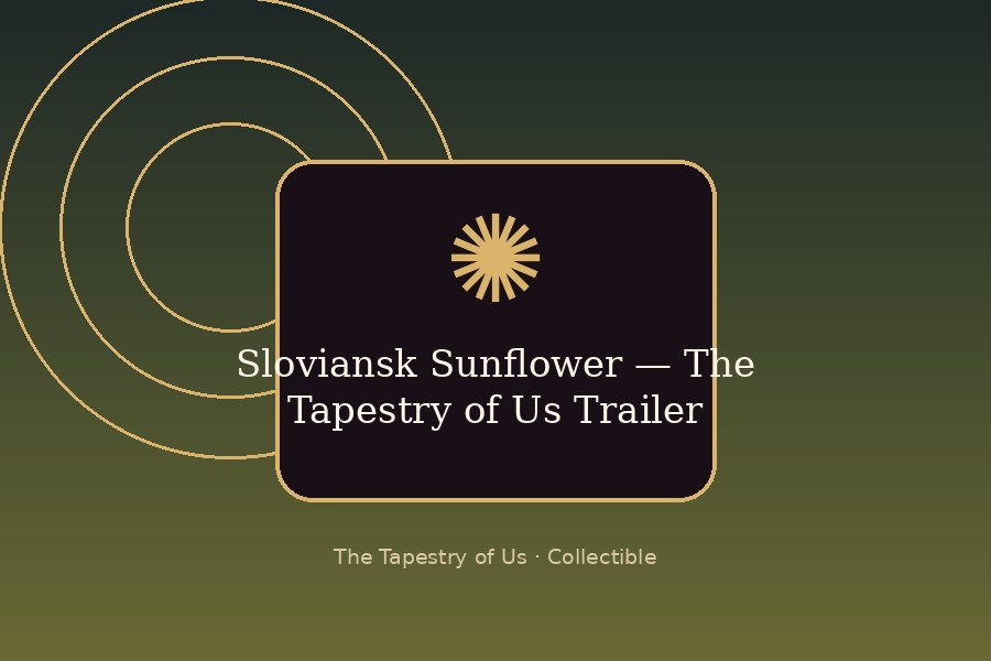 Sloviansk Sunflower — The Tapestry of Us Trailer