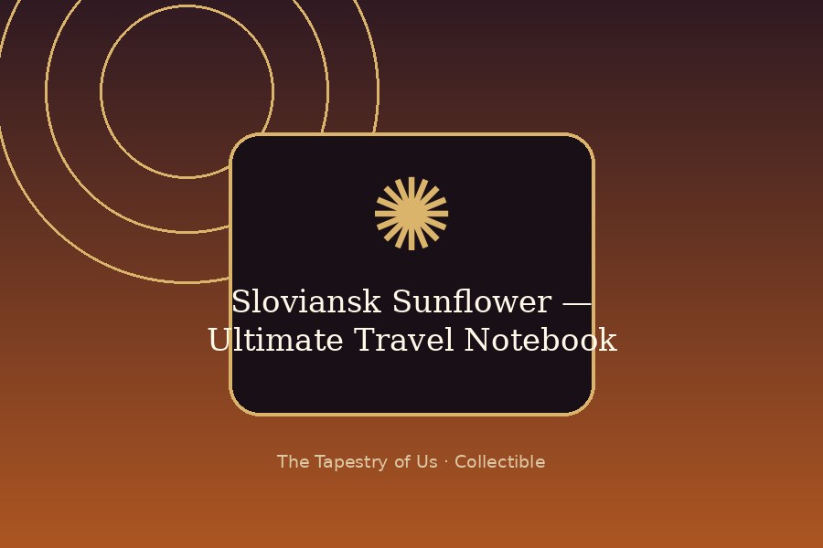 Sloviansk Sunflower — Ultimate Travel Notebook