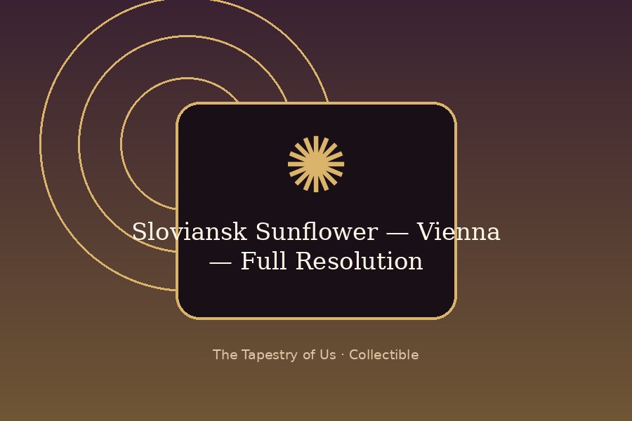 Sloviansk Sunflower — Vienna — Full Resolution