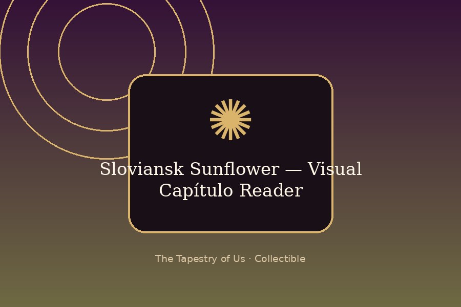 Sloviansk Sunflower — Visual Chapter Reader
