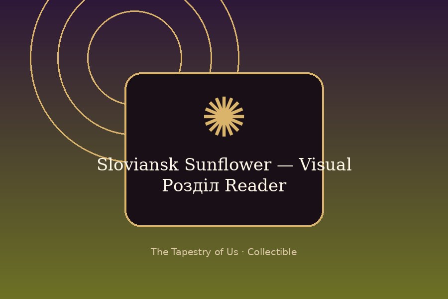 Sloviansk Sunflower — Visual Розділ Reader