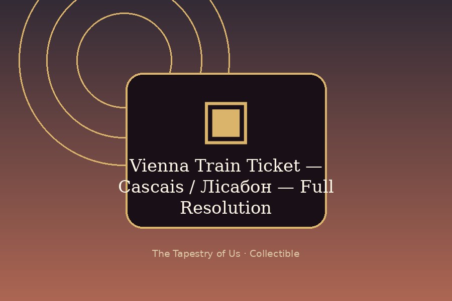 Vienna Train Ticket — Cascais / Лісабон — Full Resolution