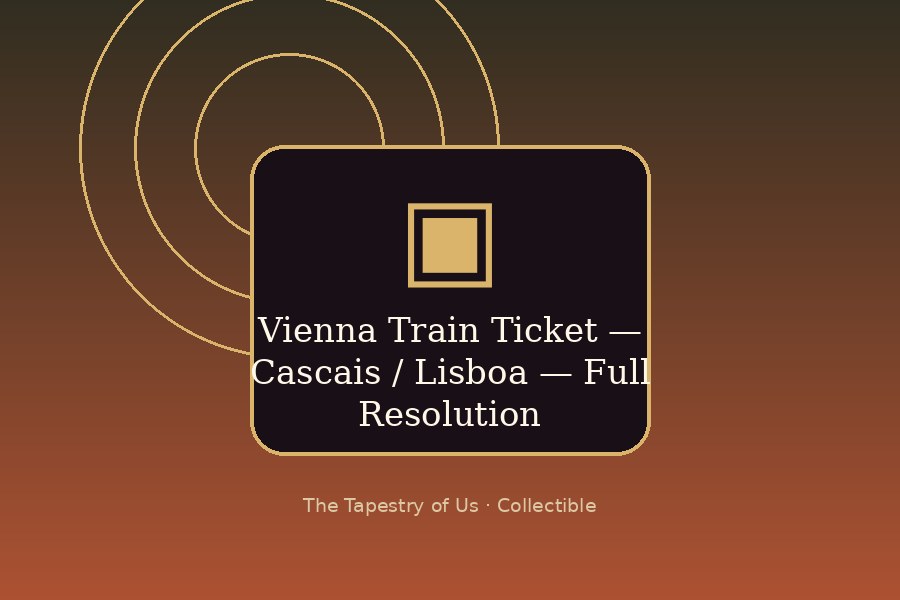 Vienna Train Ticket — Cascais / Lisbon — Full Resolution