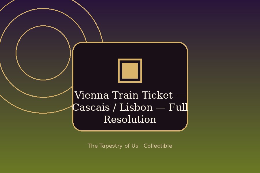 Vienna Train Ticket — Cascais / Lisbon — Full Resolution