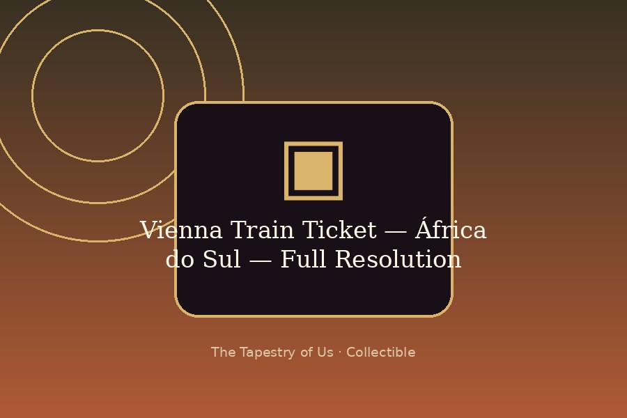 Vienna Train Ticket — South Africa — Full Resolution