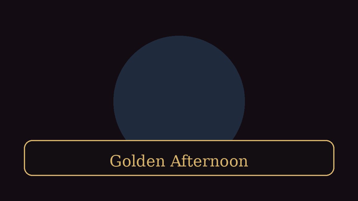 Golden Afternoon