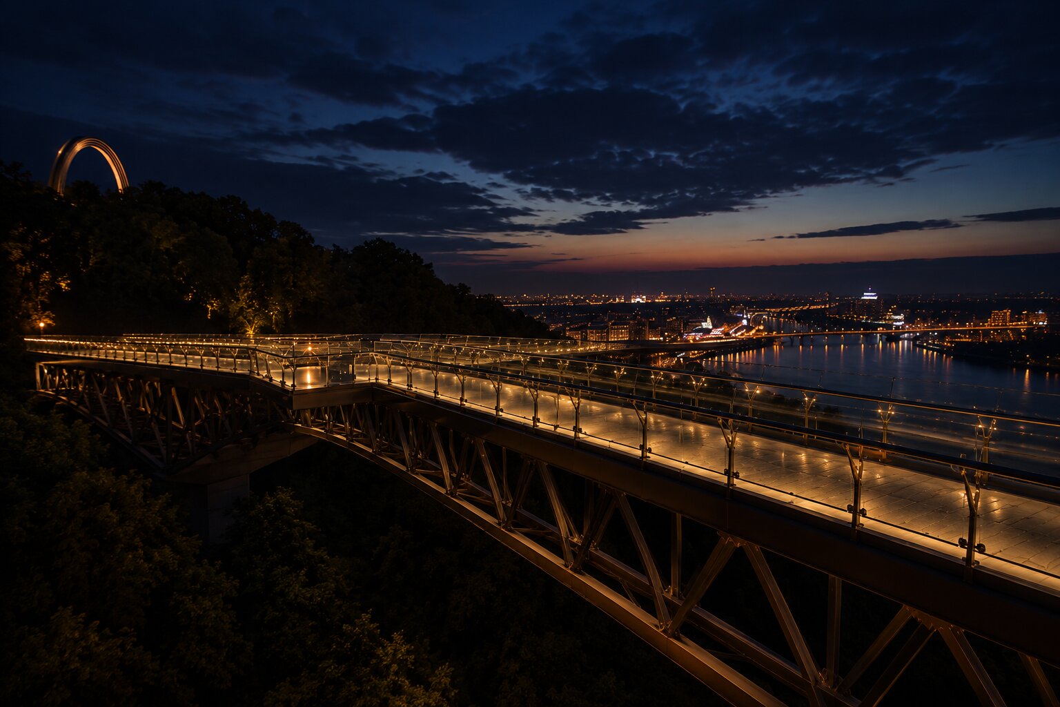 Glass Bridge Sunset
