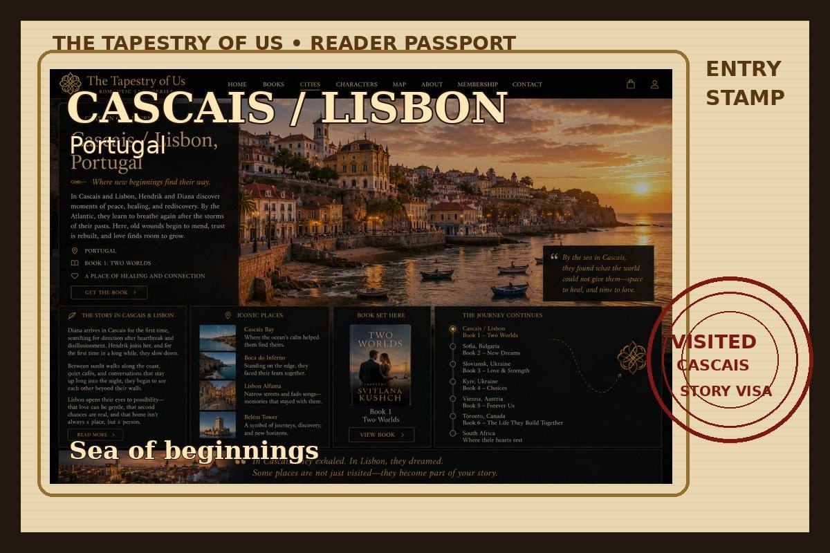 Stamped passport page