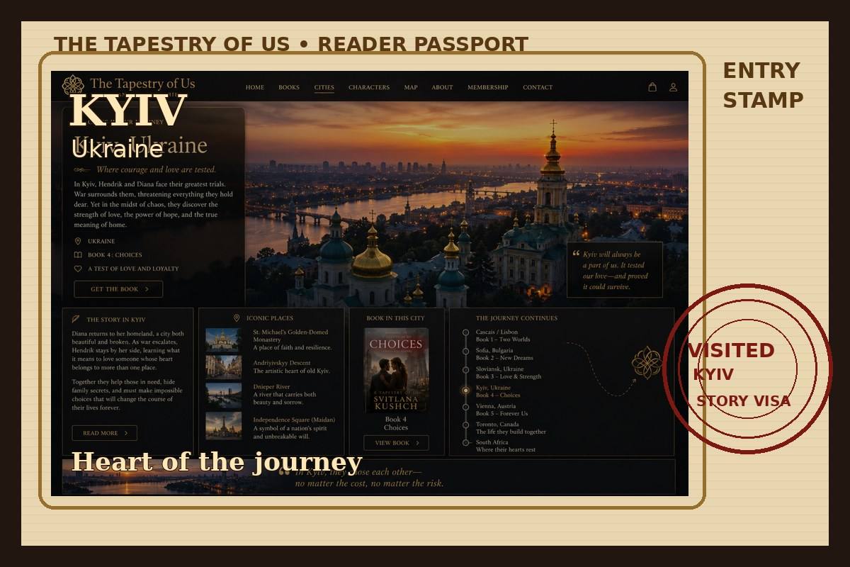 Stamped passport page
