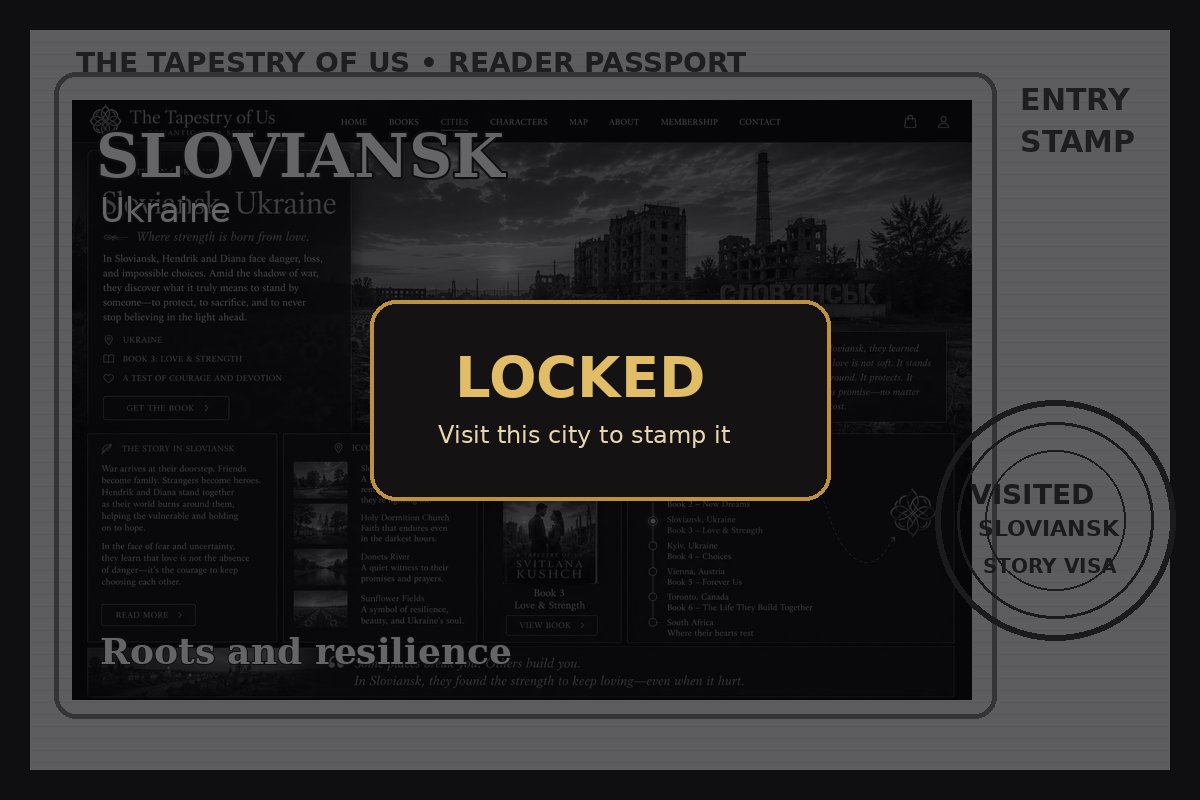 Locked passport page
