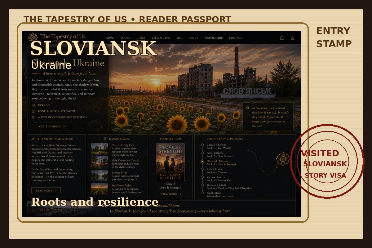 Stamped passport page
