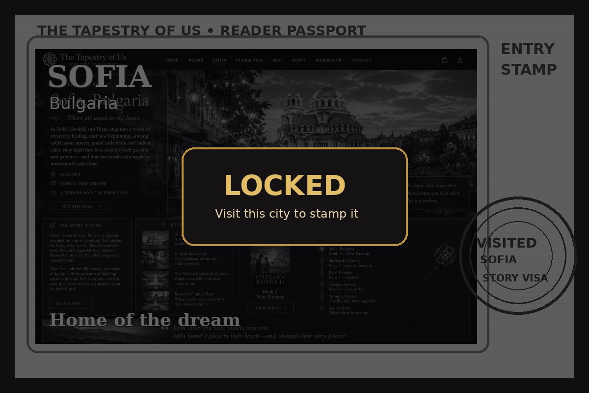 Locked passport page