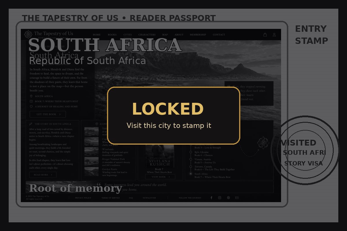 Locked passport page
