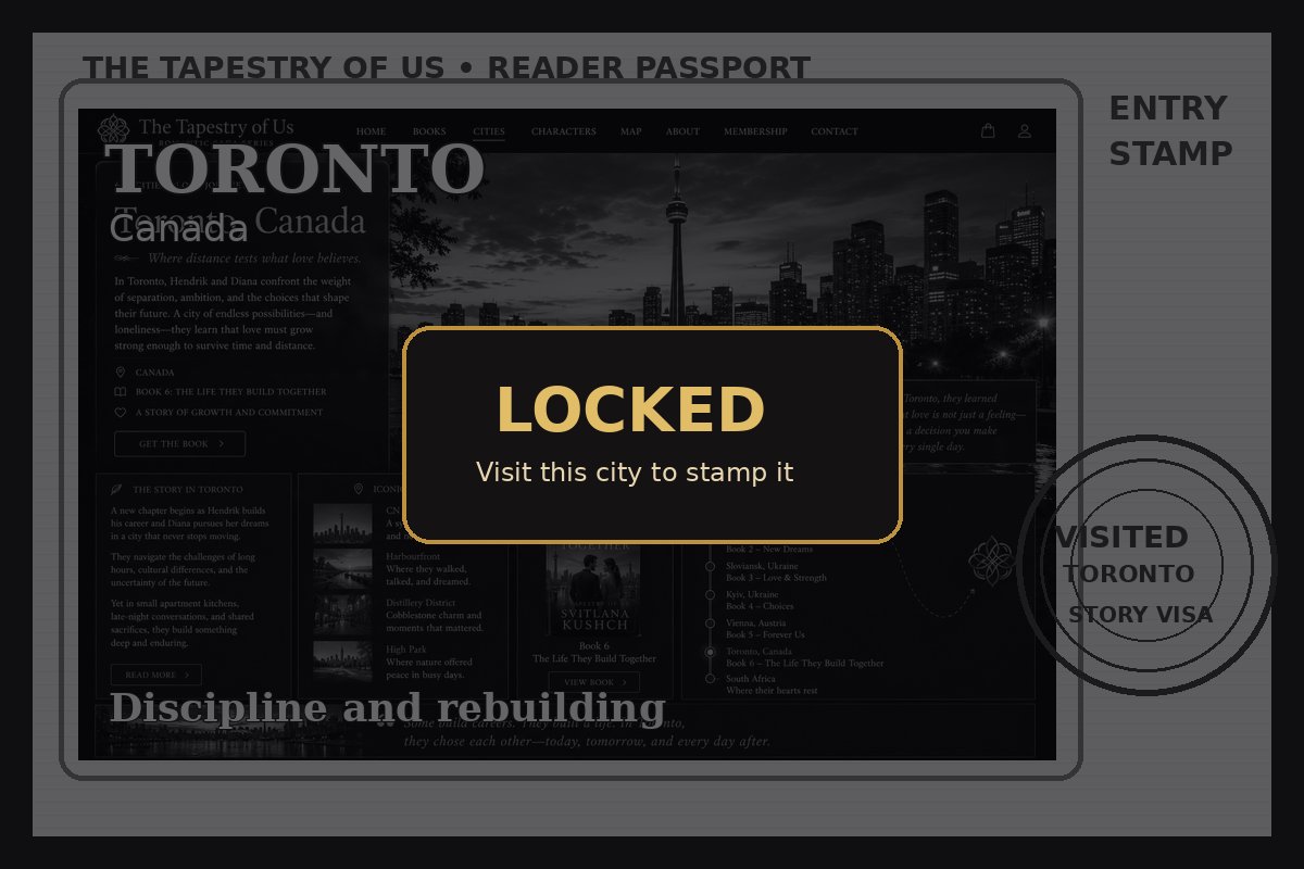 Locked passport page