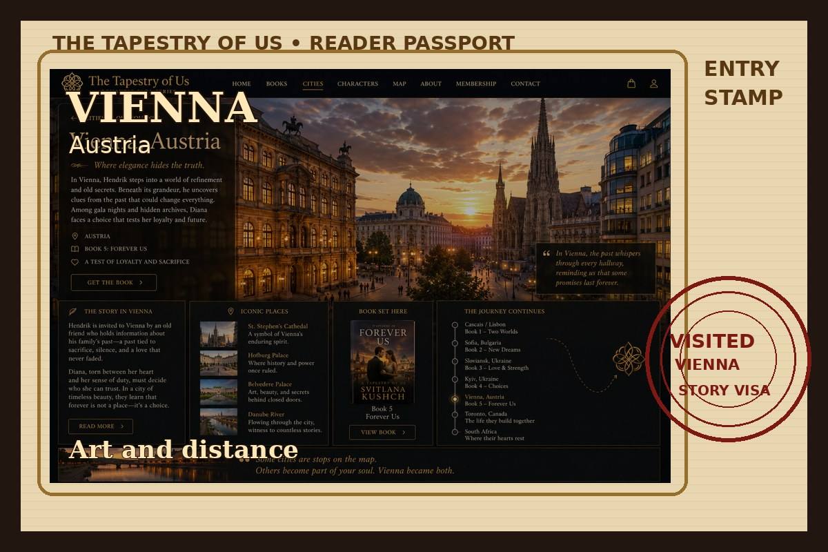 Stamped passport page