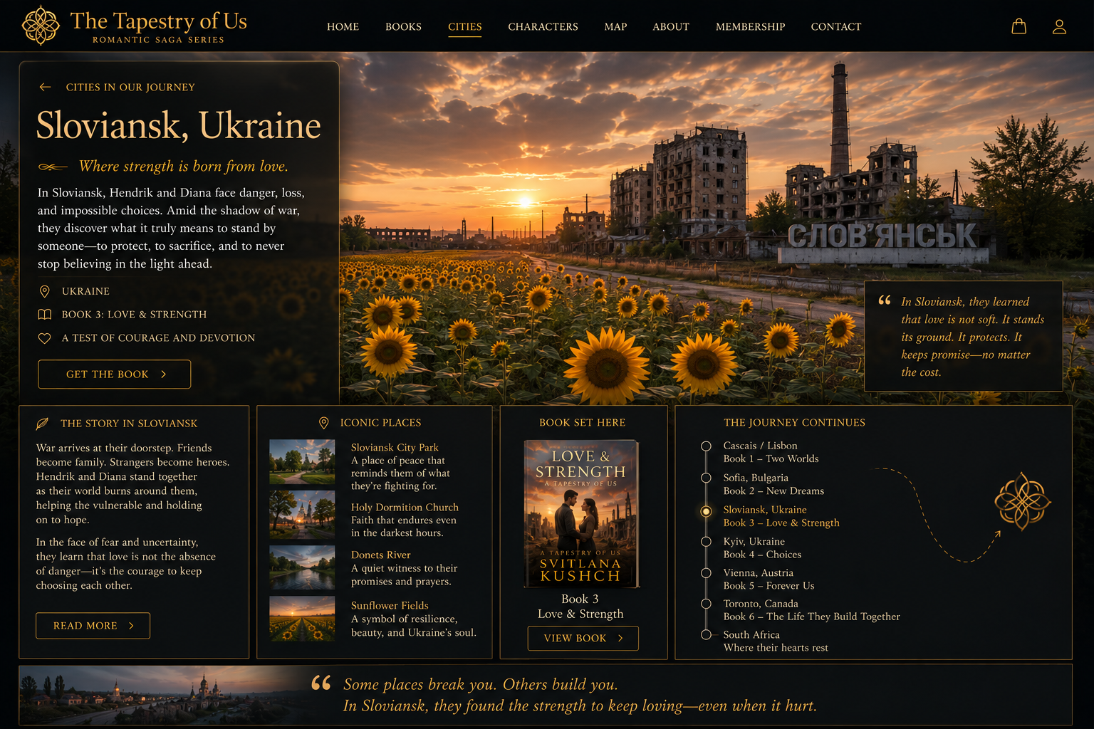 Sloviansk cinematic city artwork