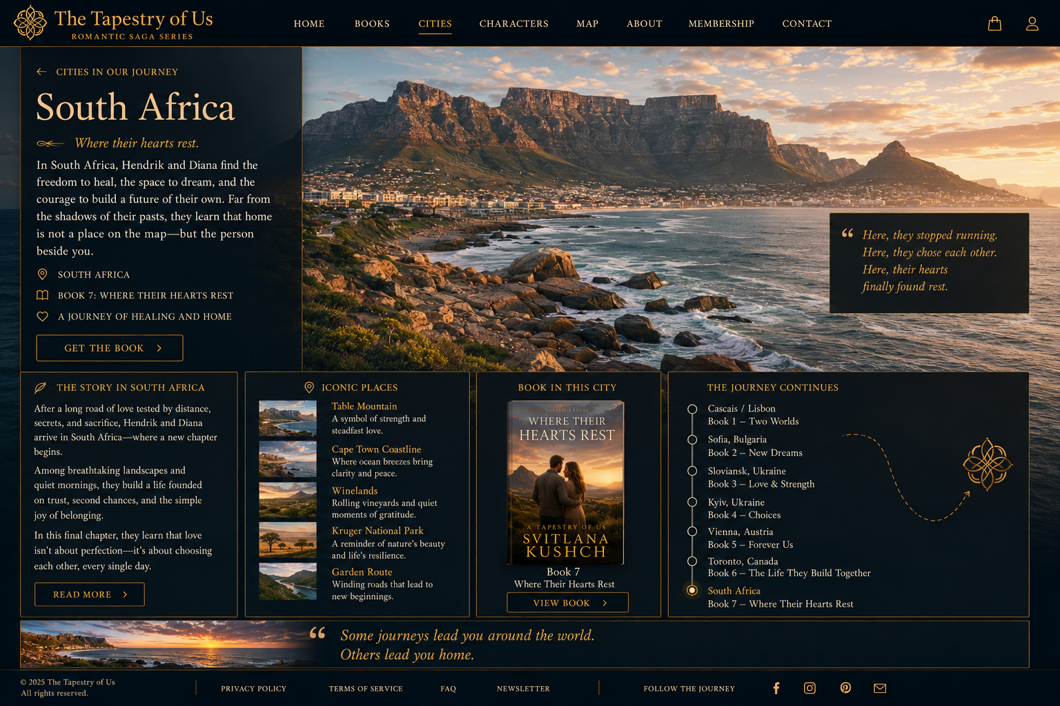 South Africa cinematic city artwork
