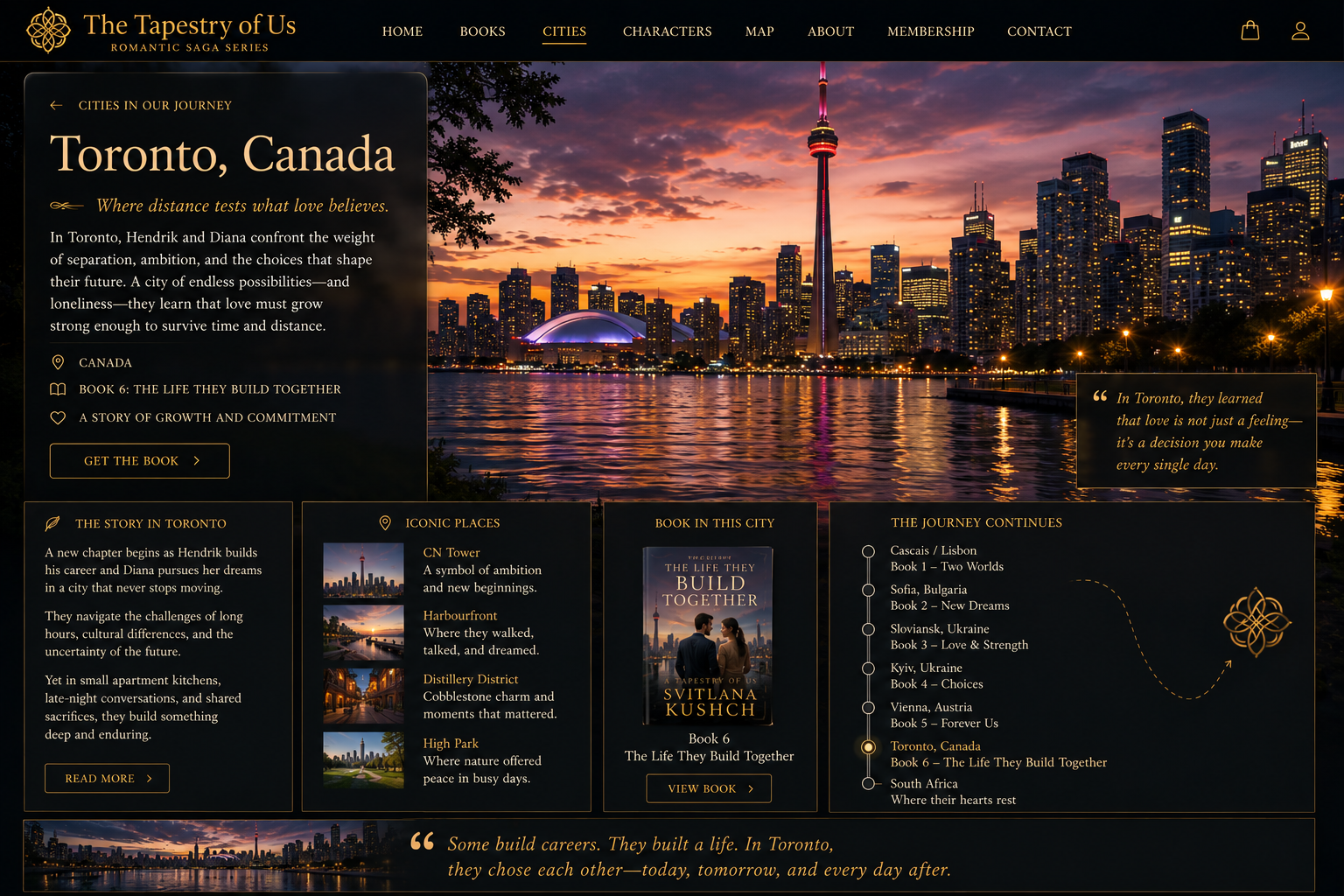 Toronto cinematic city artwork